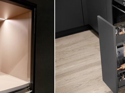 Beleuchtete Kastennische