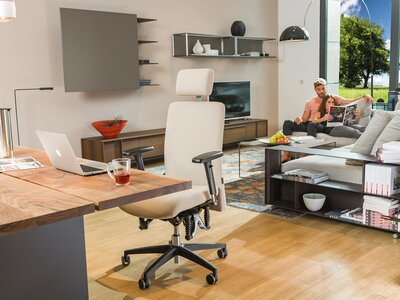 Schreibtisch im Homeoffice