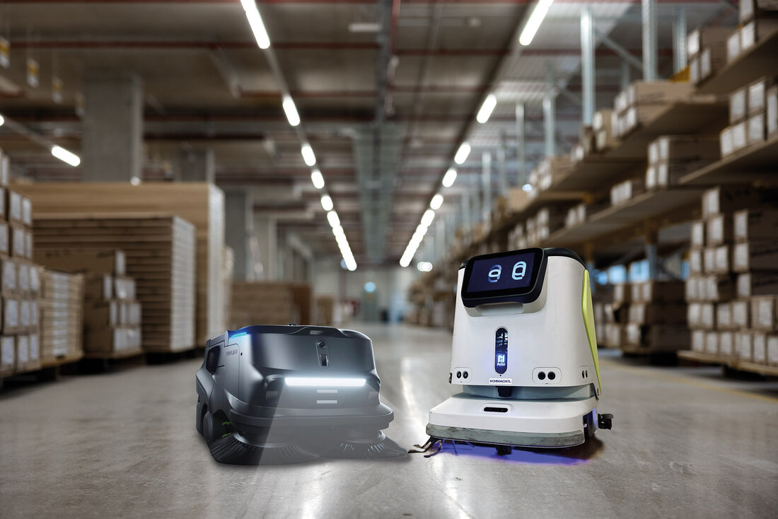 Wischroboter und Kehrroboter