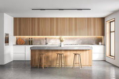 Küche mit guter Beleuchtung