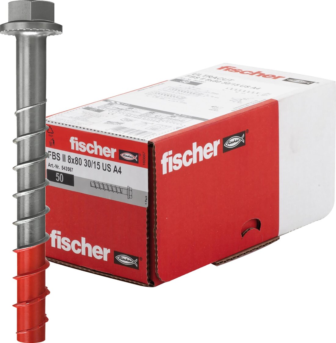 fischer Betonschraube in Großansicht