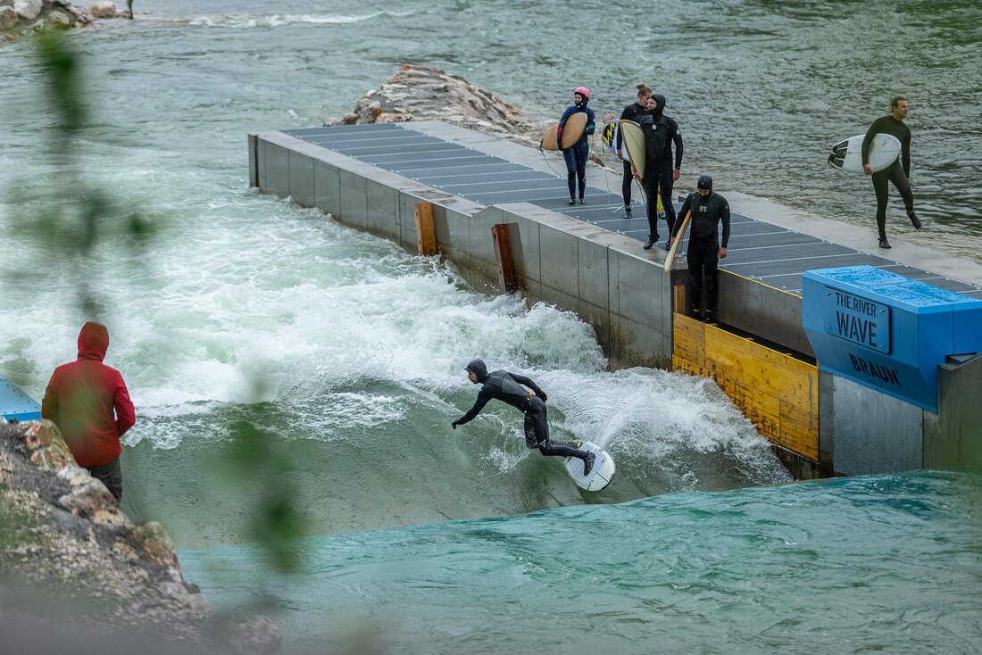 Surfer in Action