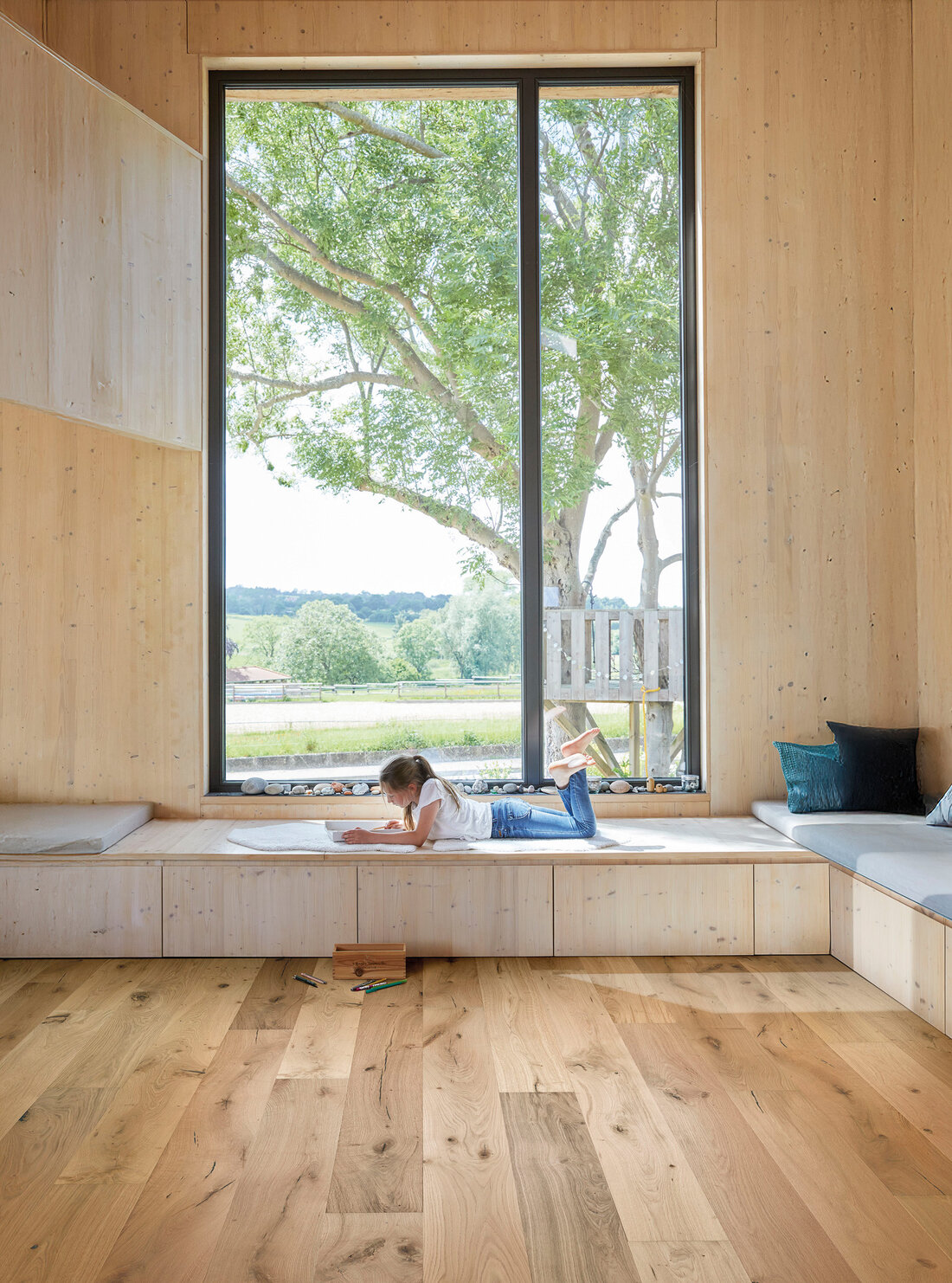 Kinderzimmer mit Eichendielenfussboden