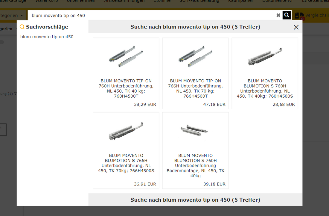 Webshopsuche Neu