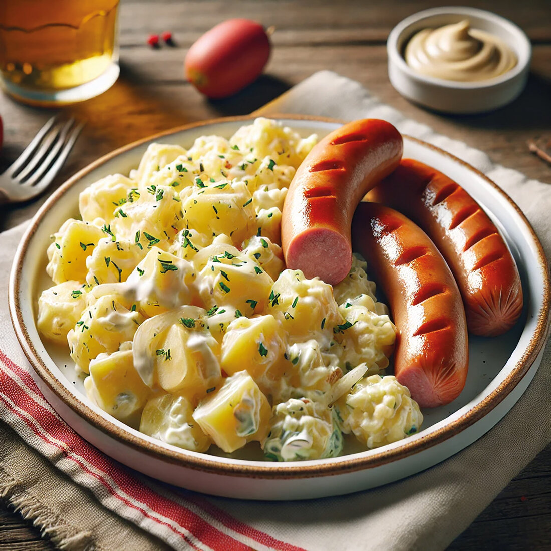 Kartoffelsalat mit Würstchen