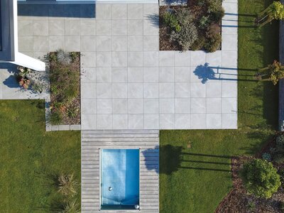 Bild von oben Terrasse von oben