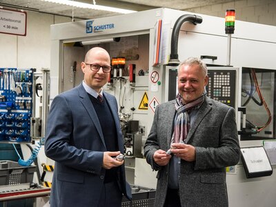 Geschäftsführer Volker Kirchberg und Andreas Schmitt