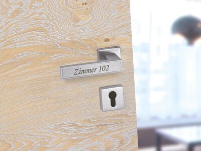 Türdrücker mit Inlay