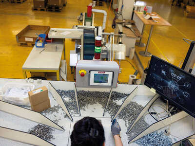 Vorverpackung Maschine in der Vorverpackung, die sortiert