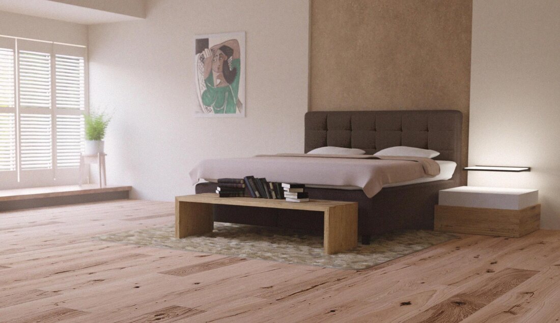 Bett mit Matratze
