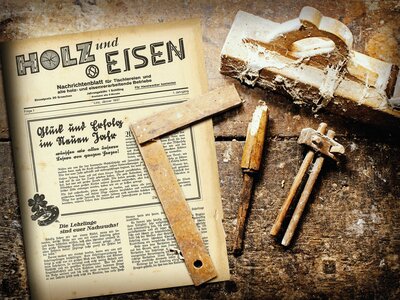 Altes Holz+Eisen alte Zeitschrift