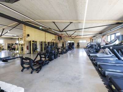 Happy Fit Perg Holz-Fitnessstudio mit Cardio- und Kraftgeräten