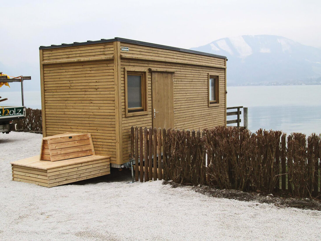 Saunahütte an einem See