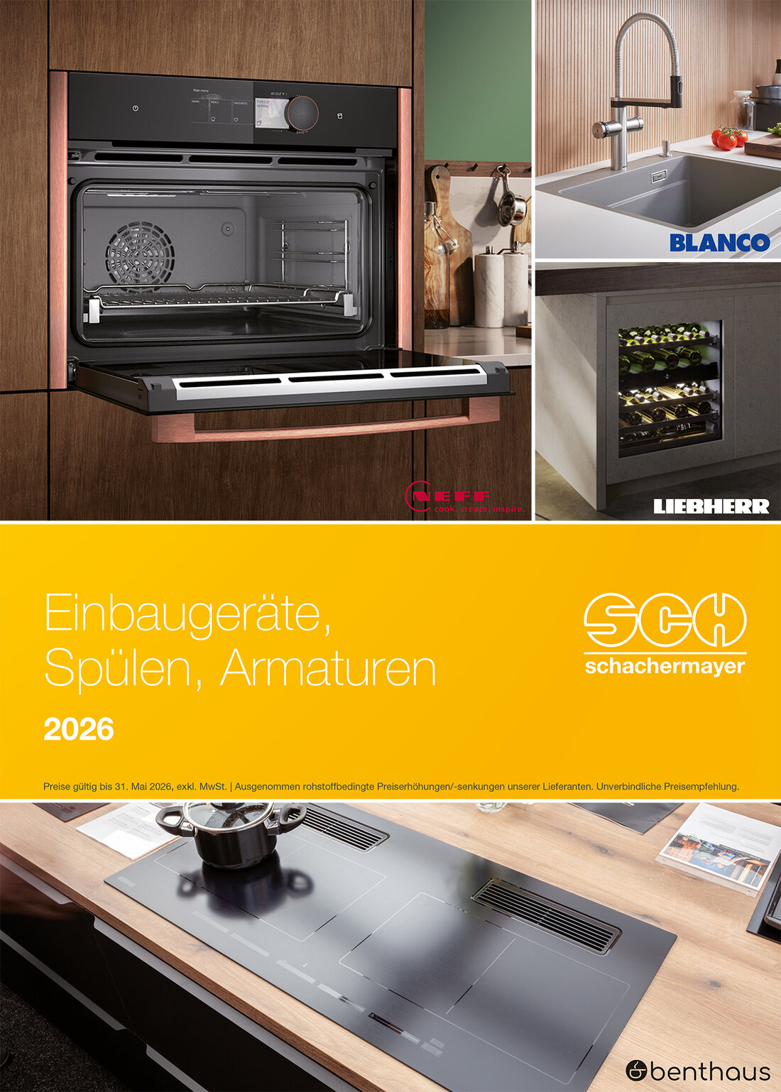 Titelseite Katalog Einbaugeräte, Spülen, Armaturen