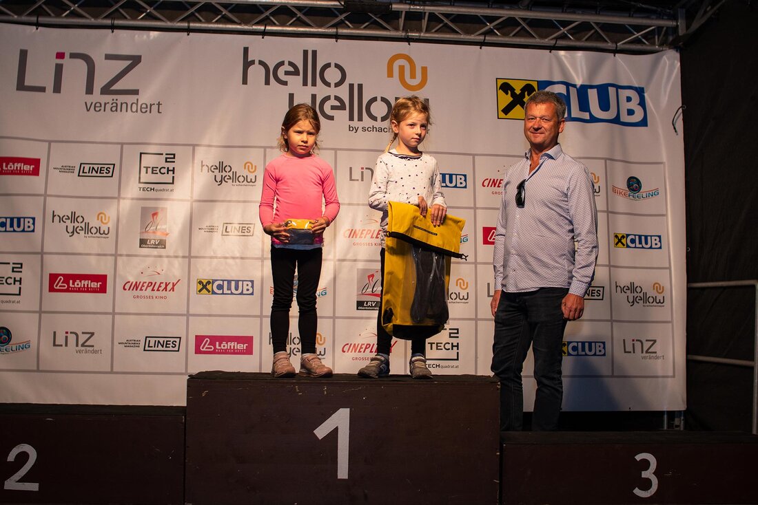 Siegerehrung mit Kindern