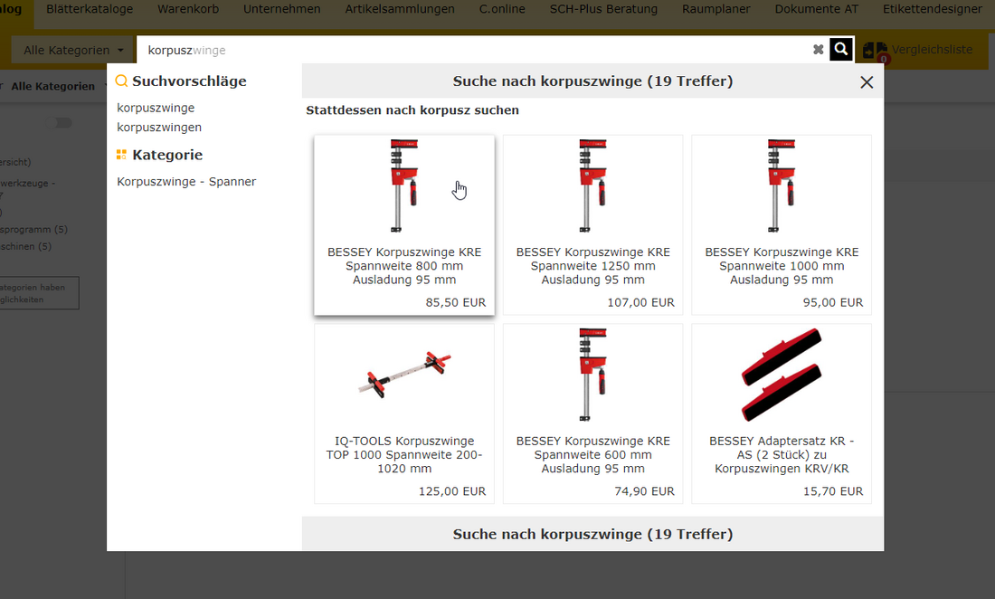Webshopsuche Neu