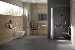 Badezimmer in Brauntönen