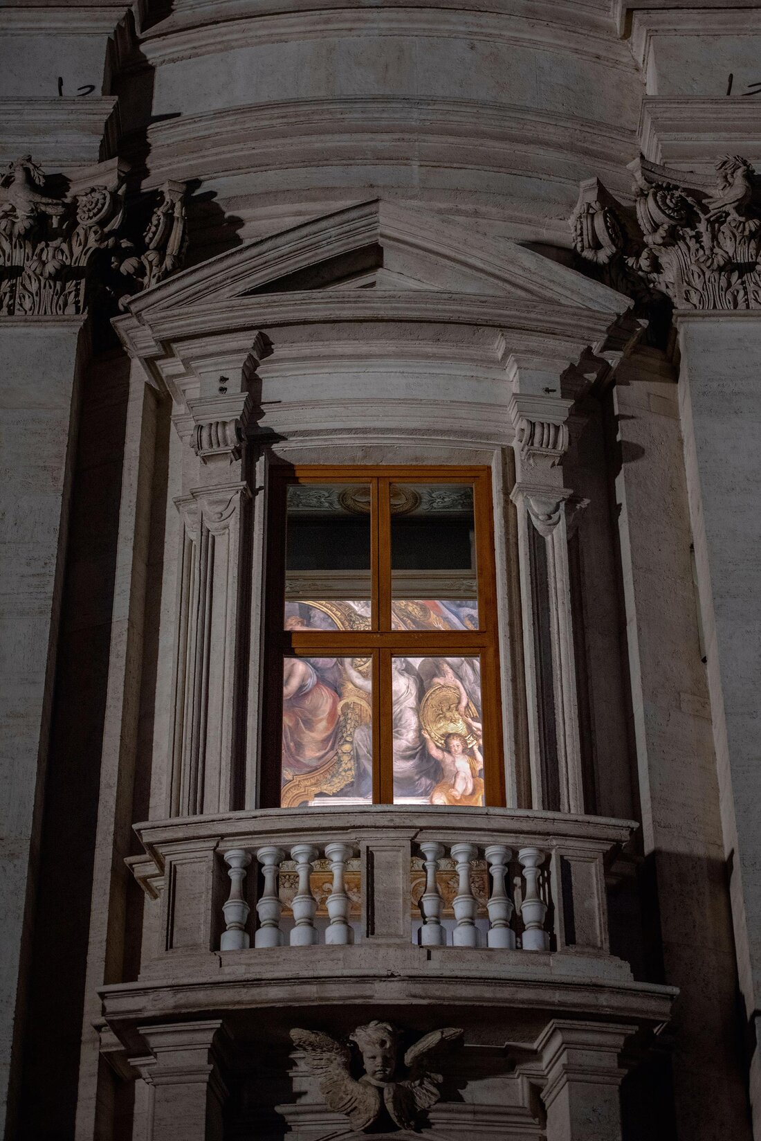 Fenster in Papstresidenz