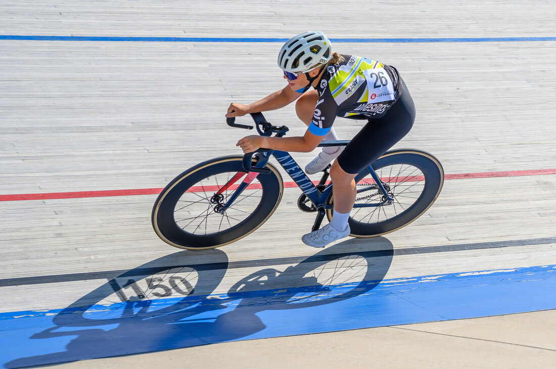 Bahn-Staatsmeisterschaften: Bahnradfahrer im Velodrom