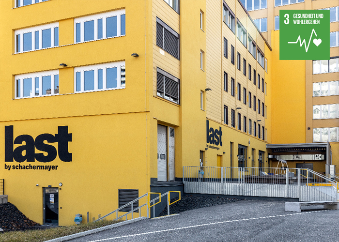 gelbes Gebäude